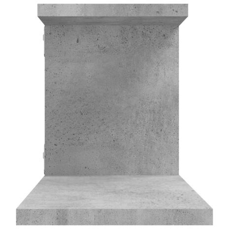 Tv-wandschap 125x18x23 cm bewerkt hout betongrijs 6