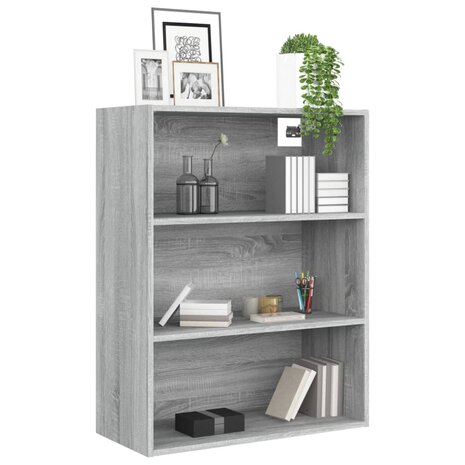 Hangkast 69,5x32,5x90 cm grijs sonoma eikenkleurig 4