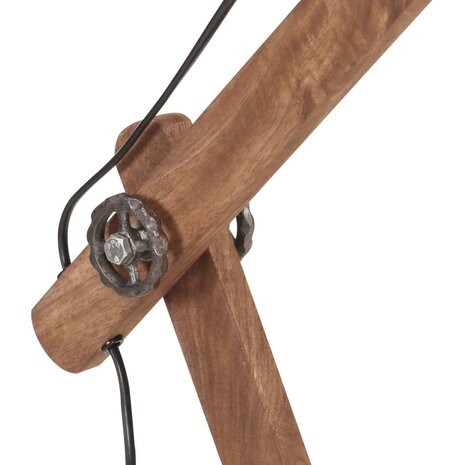 Bureaulamp industrieel rond E27 58x18x90 cm zilverkleurig 7