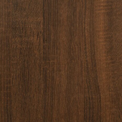 Bijzettafel 50x30x50 cm bewerkt hout bruin eikenkleur 8