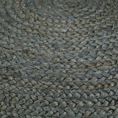 Poef handgemaakt 45x30 cm jute olijfgroen 3