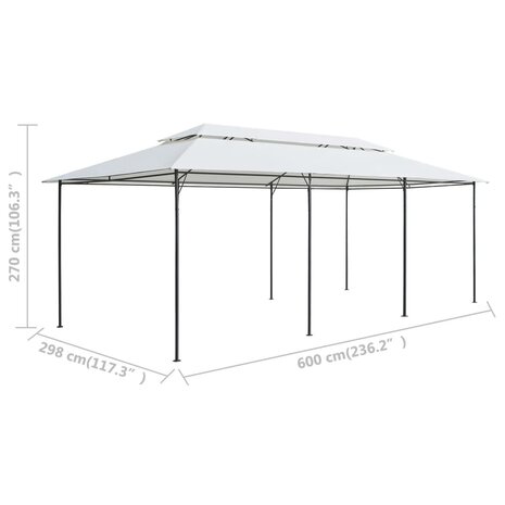 Prieel 180g/m&sup2; 600x298x270 cm wit 6