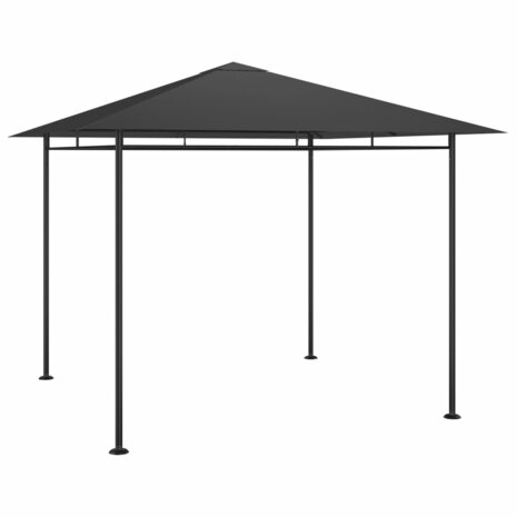 Prieel 180 g/m&sup2; 3x3x2,7 m antracietkleurig 1