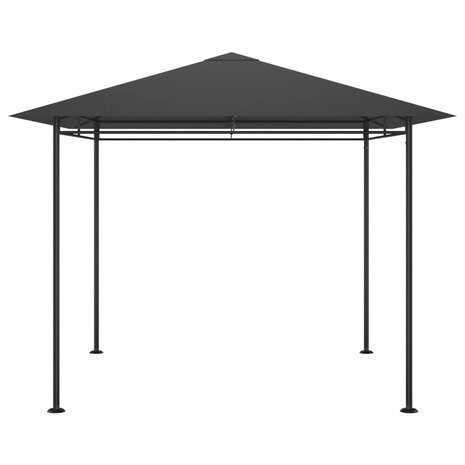 Prieel 180 g/m&sup2; 3x3x2,7 m antracietkleurig 2