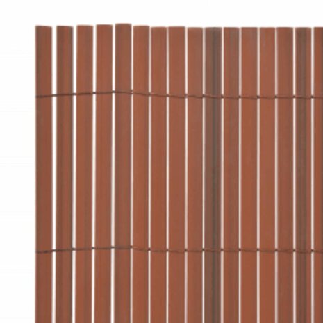 Tuinafscheiding dubbelzijdig 110x500 cm bruin 5
