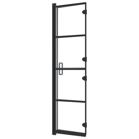 Douchewand inklapbaar 80x140 cm zwart 6