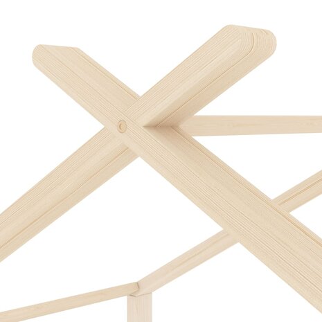 Kinderbedframe massief grenenhout 70x140 cm 5