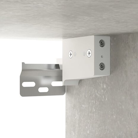 Hangkast 69,5x32,5x90 cm betongrijs 7