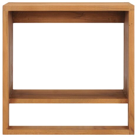 Handdoekenrek wandmontage 35x20x35 cm massief teakhout 2