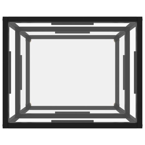 Wandtafel 50x40x40 cm gehard glas transparant 3