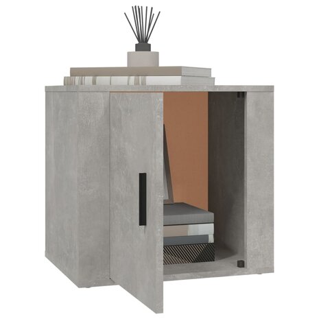 Nachtkastje 50x39x47 cm betongrijs 4