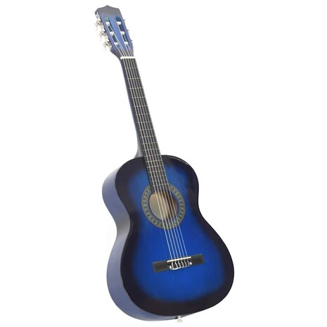 Gitaar klassiek beginner en kinderen 3/4 36" blauw      2