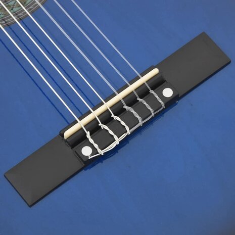 Gitaar klassiek beginner en kinderen 3/4 36" blauw      7