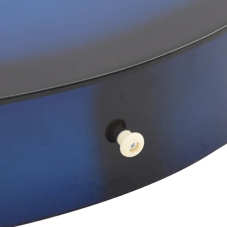 Gitaar cutaway met 6 snaren western klassiek 38" getint blauw 9