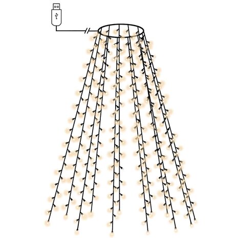 Kerstboomverlichting met 180 LED's net 180 cm 2