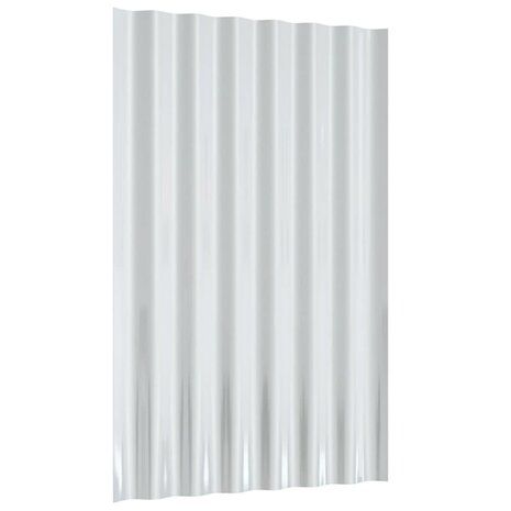 Dakpanelen 36 st 60x36 cm gegalvaniseerd staal grijs 5