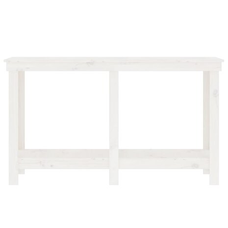 Werkbank 140x50x80 cm massief grenenhout wit 4