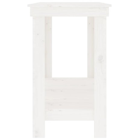 Werkbank 140x50x80 cm massief grenenhout wit 5
