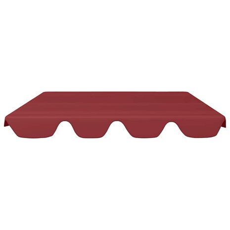 Vervangingsluifel voor schommelbank 150/130x105/70 cm wijnrood 3