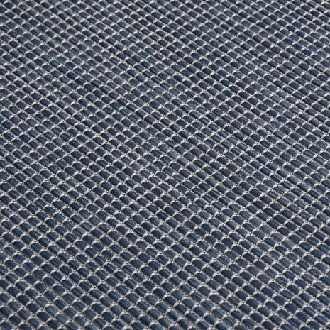Buitenkleed platgeweven 120x170 cm blauw 5