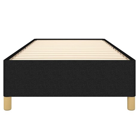 Bedframe zonder matras 100x200 cm stof zwart 5