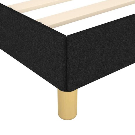 Bedframe zonder matras 100x200 cm stof zwart 7