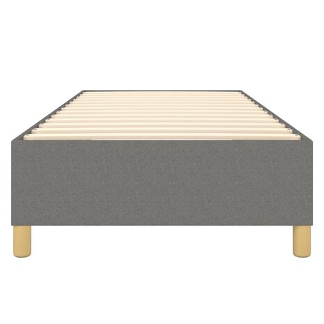 Boxspring bed 90x190 cm stof donkergrijs 5