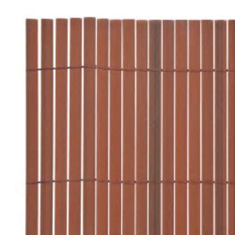 Tuinafscheiding dubbelzijdig 110x400 cm bruin 5