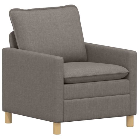 Bankstel 2 st Taupe Stof 3