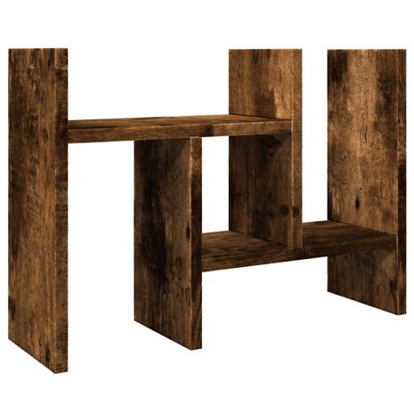Bureau organiser 34,5x15,5x35,5 cm hout gerookt eikenkleurig 2