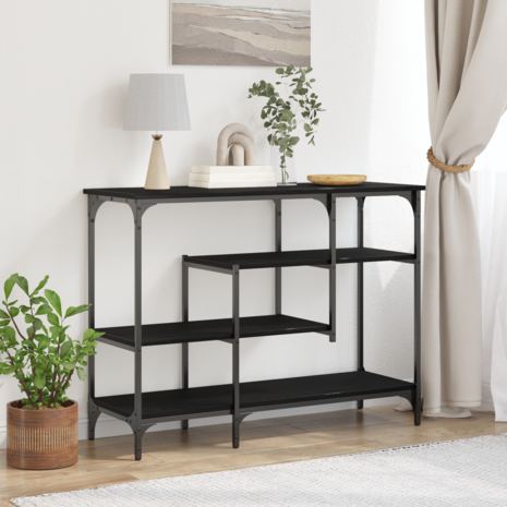 Wandtafel Zwart eiken 100 x 35 x 75 cm 1