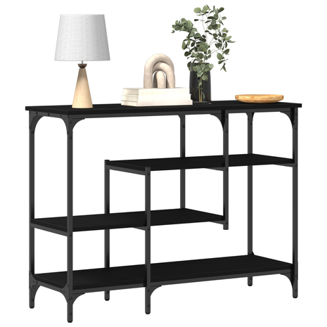 Wandtafel Zwart eiken 100 x 35 x 75 cm 3