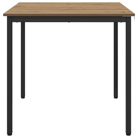 Eettafels 80 x 80 x 75 cm Bewerkt hout Artisanaal eiken 5