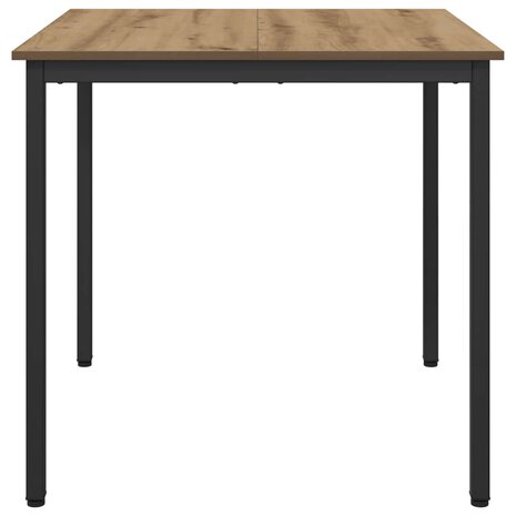 Eettafels 80 x 80 x 75 cm Bewerkt hout Artisanaal eiken 6