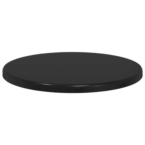 Tafelblad &Oslash; 30 x 1,5 cm Rond Bewerkt hout Zwart 5