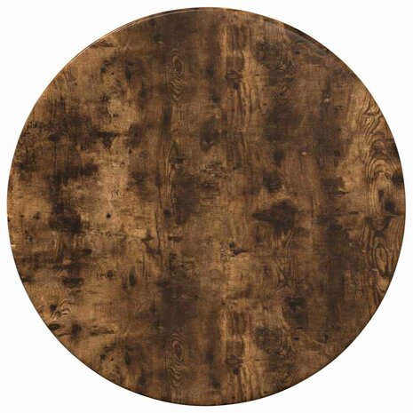 Tafelblad &Oslash; 30 x 1,5 cm Rond Bewerkt hout Gerookt eiken 2