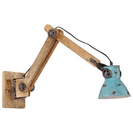 Wandlamp 25 W E27 96x15x20 cm verweerd blauw 2