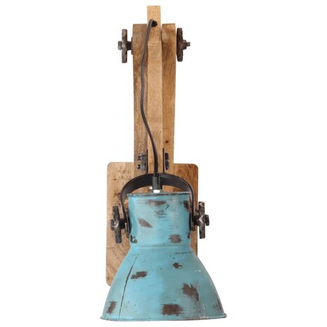 Wandlamp 25 W E27 96x15x20 cm verweerd blauw 3