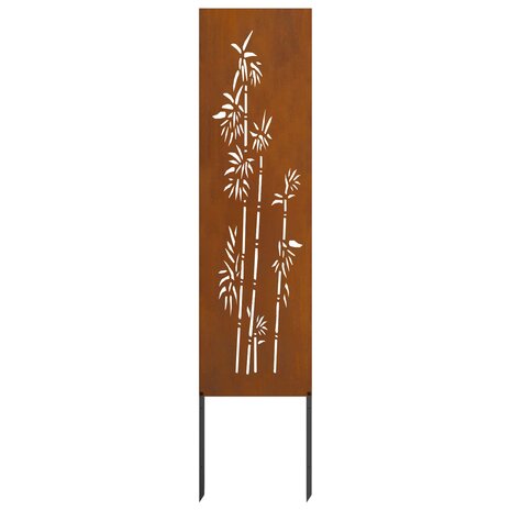 Privacyscherm Bloemen Roestig 32 x 140 cm weervast staal 4