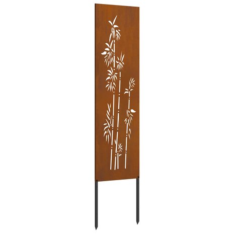 Privacyscherm Bloemen Roestig 32 x 140 cm weervast staal 6