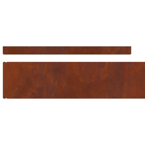 Tuinrand 450 x 10 cm weervast staal Roestig 7