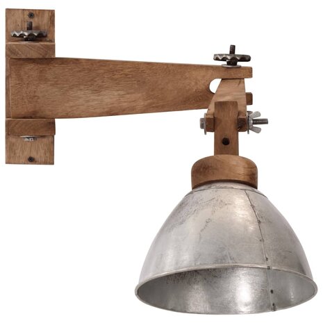 Wandlamp 25 W E27 vintage zilverkleurig 3