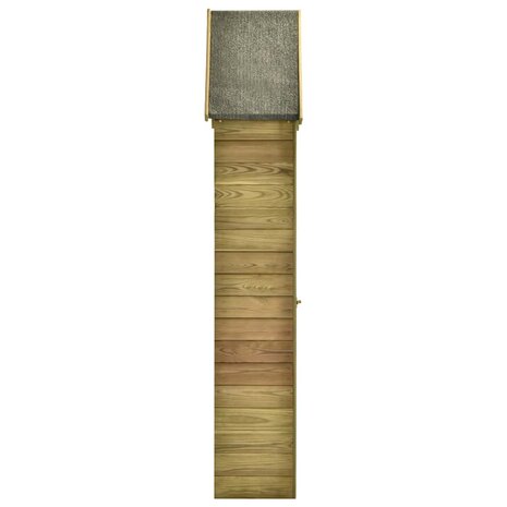 Tuinschuur met deur 69,5x32x178 cm ge&iuml;mpregneerd grenenhout 4