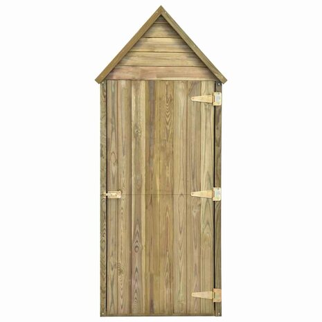 Tuinschuur met deur 69,5x32x178 cm ge&iuml;mpregneerd grenenhout 5