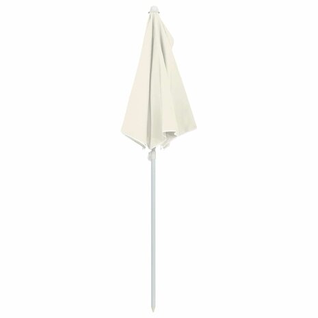 Parasol half met paal 180x90 cm zandkleurig 6