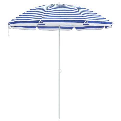 Tuinparasol 263 x 263 x 272 cm 170T polyester Blauw en Wit 2