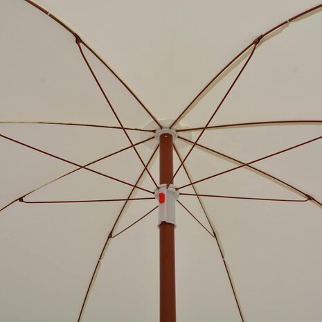 Parasol met stalen paal 180 cm zandkleurig  4