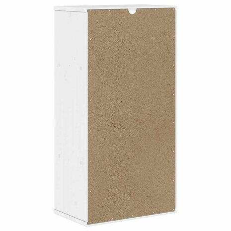 Bijzetkast met lades ODDA wit 40x24x79 cm massief grenenhout 8