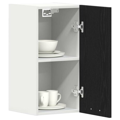 Hangkast zwart eikenkleurig 30x31x60 cm bewerkt hout 4