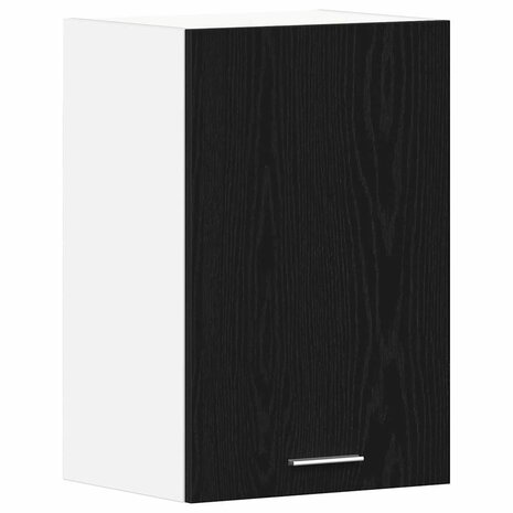 Hangkast zwart eikenkleurig 40x31x60 cm bewerkt hout 2